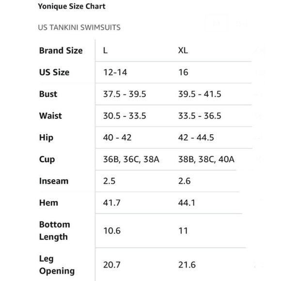 Yonique Women 2 Piece Swimsuit Large Blue White Striped O-Ring Tankini Boy Short - Picture 6 of 6